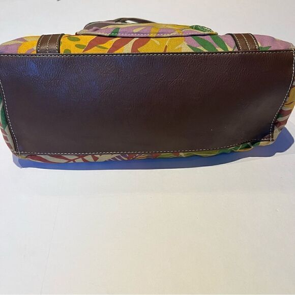 Relic by Fossil Shoulder Handbag Medium Size Yellow/Green Multi floral - Picture 7 of 14